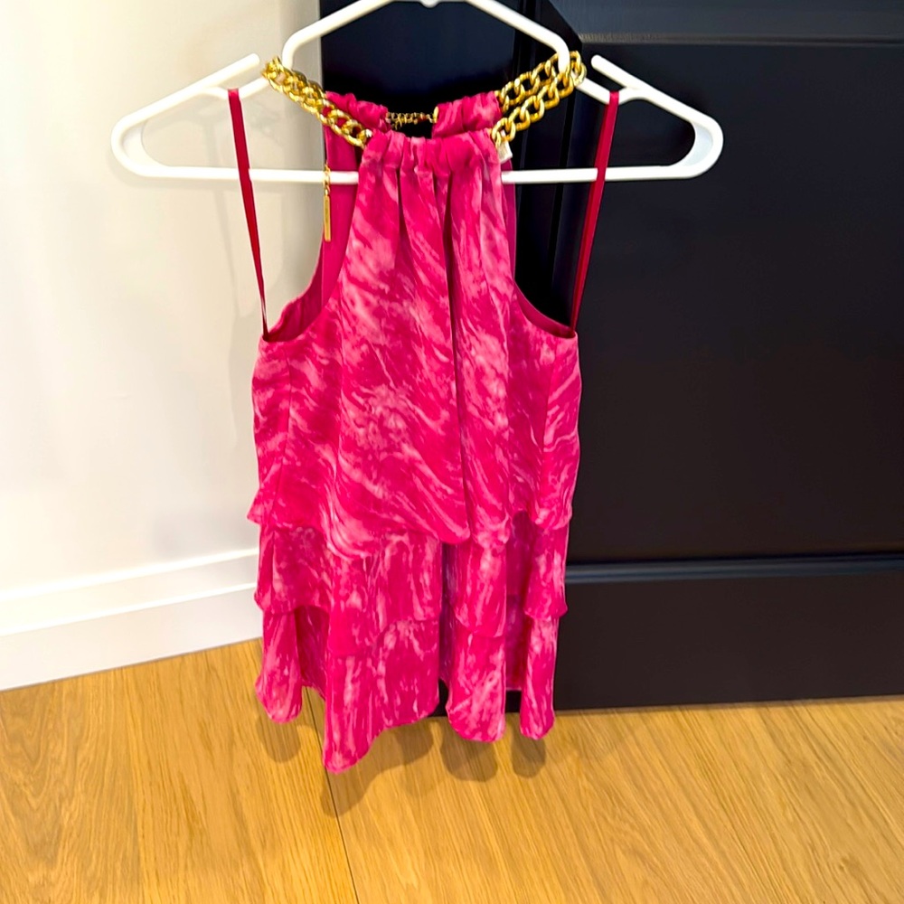 Micheal Kors Elegant Pink Halter Top